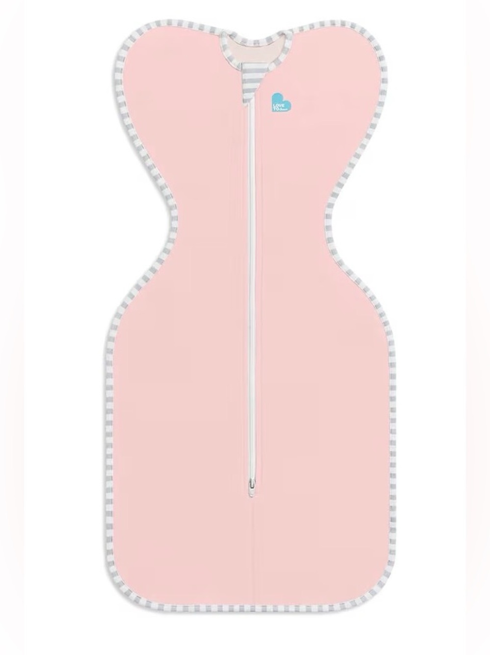 Love to Dream- Pink Baby Swaddle Sack with Center Zip (Newborn)